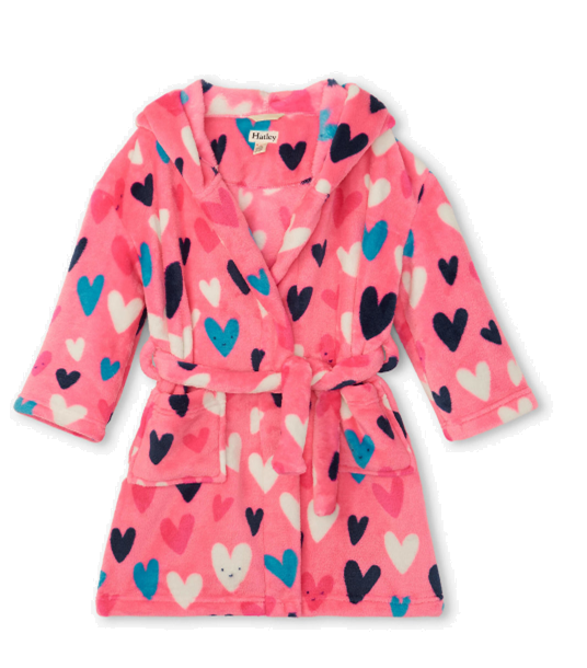 Confetti Hearts Fleece Robe – Belles & Beaux®