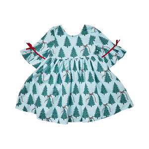 Miranda Dress - Blue Glow Trees