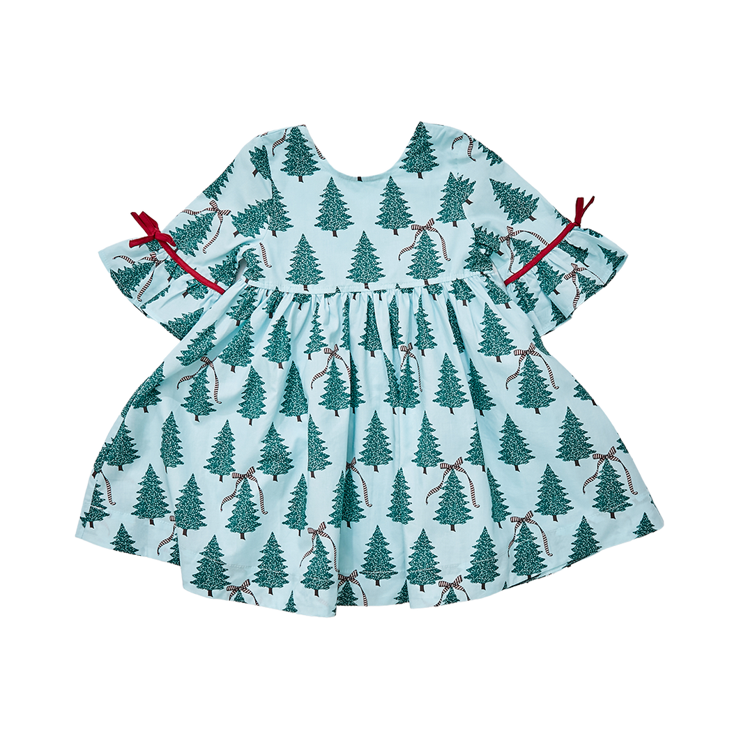 Miranda Dress - Blue Glow Trees