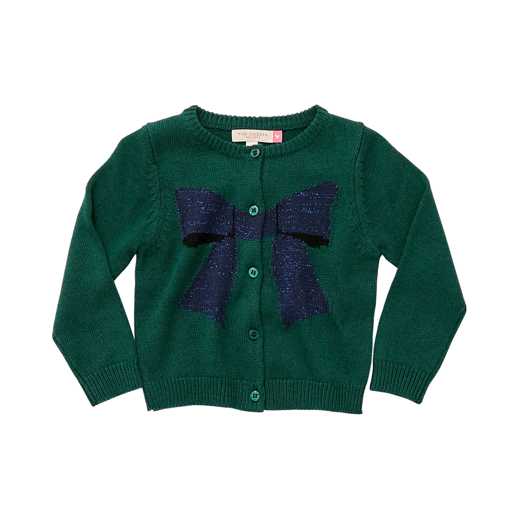 Holiday Sweater - Evergreen Bow