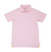 Load image into Gallery viewer, Prim &amp; Proper - Palm Beach Pink and Buckhead Blue Stripe with Multicolor Stork
