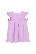 Load image into Gallery viewer, Purple Embroidered Hem Dress
