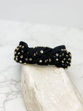 Load image into Gallery viewer, Crystal Studded Top Knot Headband - Assorted
