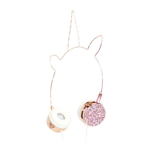 Rose Gold Unicorn Headphones