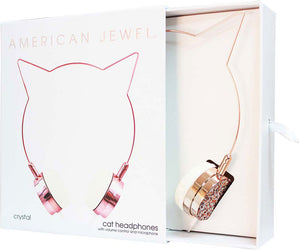 Rose Gold Cat Headphones