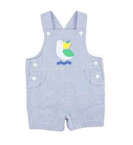 Check Seersucker Pelican Shortall