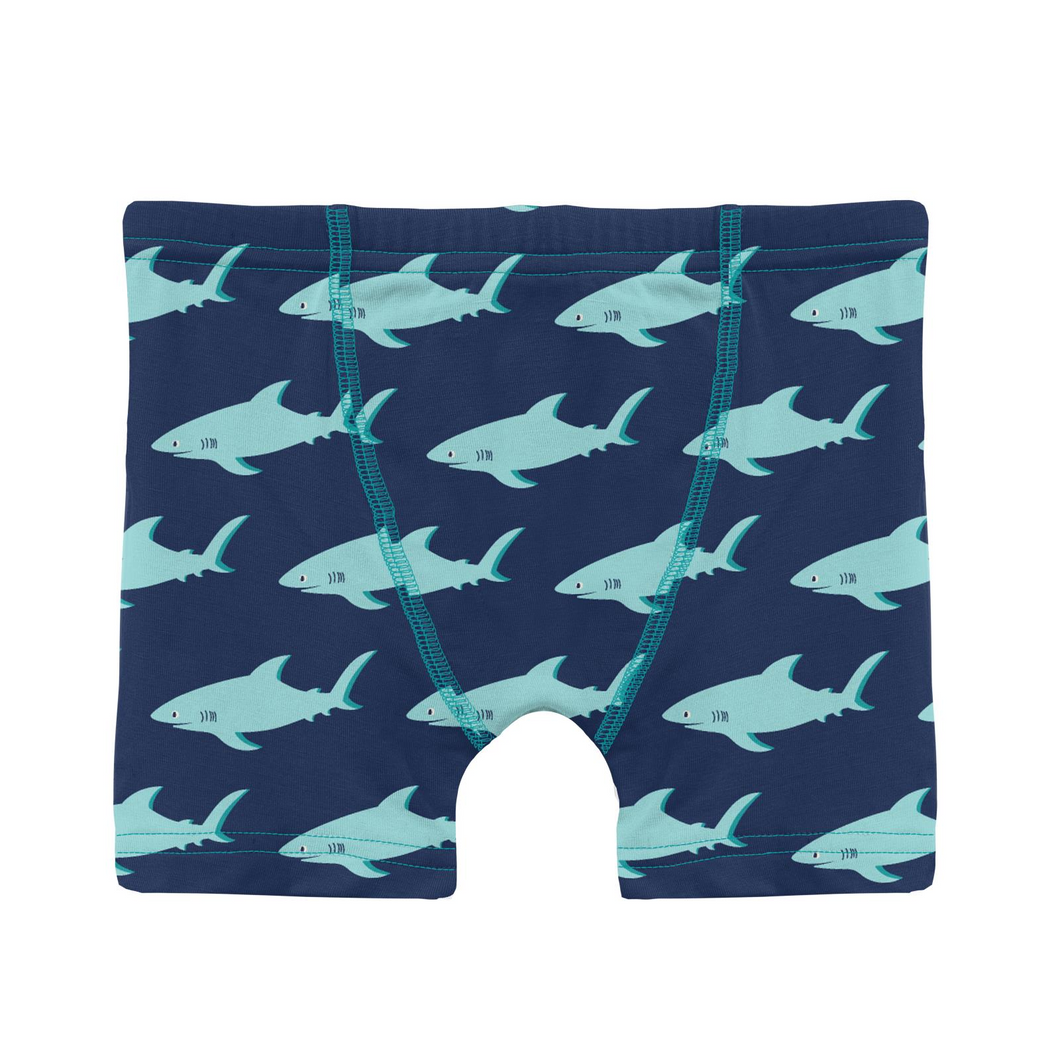 Flag Blue Sharky Boy's Boxer Brief