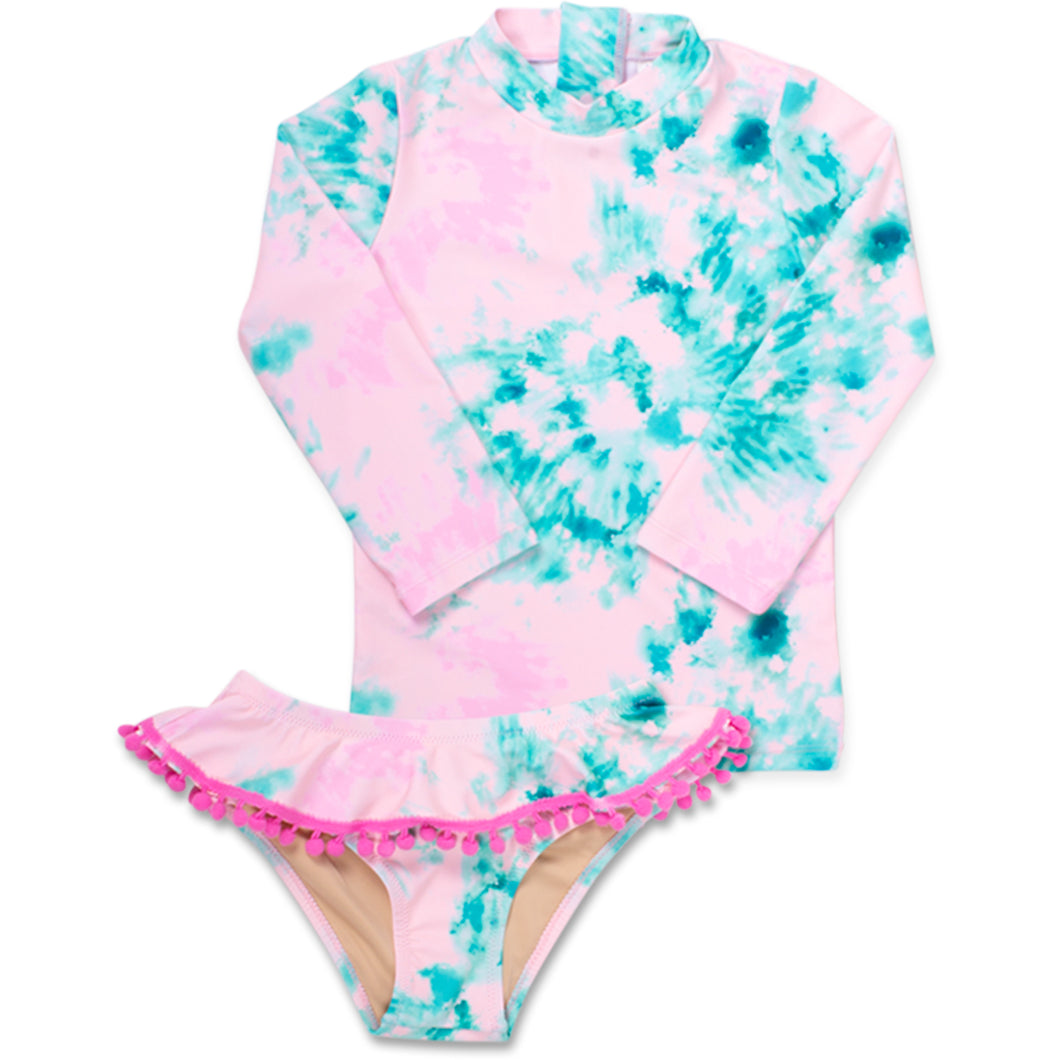 Preppy Tie Dye Rashguard Set