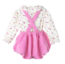 Load image into Gallery viewer, Candy Cord Pink Scallop Overall
