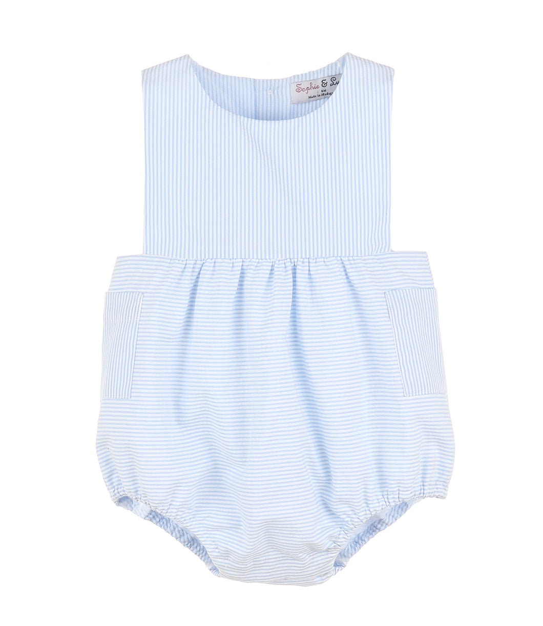 Blue Cul-De-Sac Summer Sunsuit