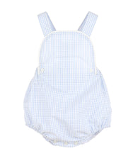 Load image into Gallery viewer, Blue And White Check Classic Sunsuit
