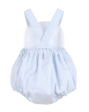 Load image into Gallery viewer, Blue And White Check Classic Sunsuit
