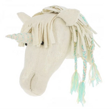 Load image into Gallery viewer, Opal Unicorn Head With Braids
