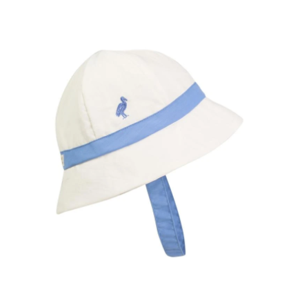 Henry's Boating Bucket - Worth Avenue White with Barbados Blue