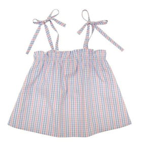 Lainey's Little Top with Natalie Knicker - Sir Plaid Proper with Palm Beach Pink