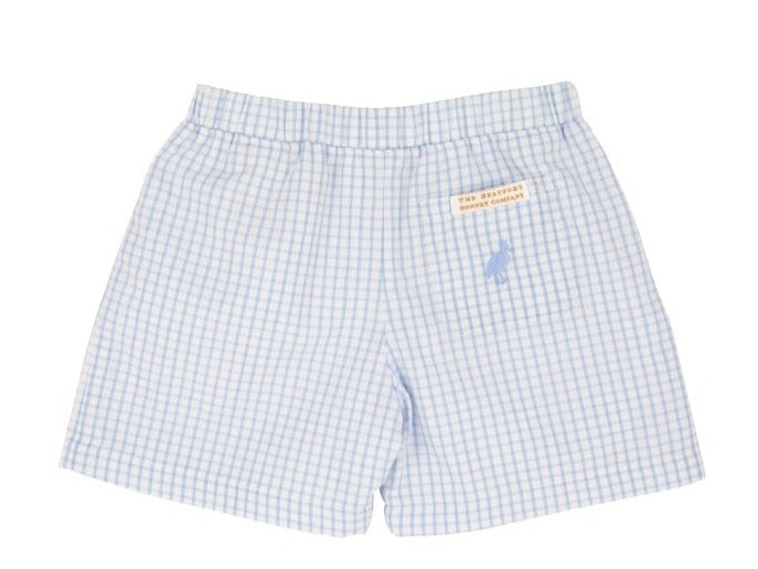 The Beaufort Bonnet Co TBBC selling Shelton Shorts Blue Windowpane Boys 12-18 M NWT