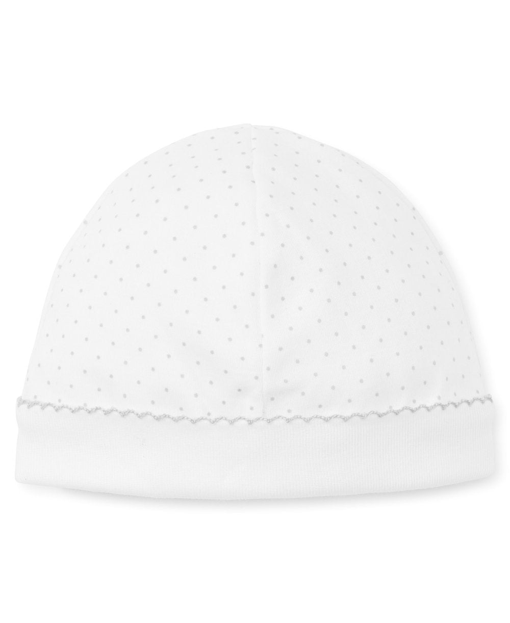 New Dots Hat - White With Silver