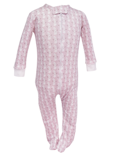 Pink Snowman Parker Zipper Pajama