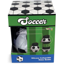 Load image into Gallery viewer, Soccer Collapsible Water Bottle
