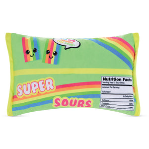 Super Sours Packaging Fleece Pillow
