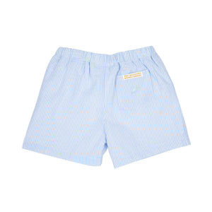 Shelton Shorts - Breakers Blue Seersucker With Breakers Blue Stork