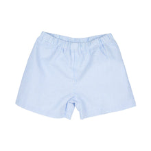 Load image into Gallery viewer, Shelton Shorts - Breakers Blue Seersucker With Breakers Blue Stork
