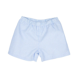 Shelton Shorts - Breakers Blue Seersucker With Breakers Blue Stork