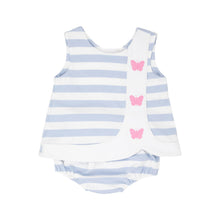 Load image into Gallery viewer, Tilly Snap Bloomer Set With Butterfly Applique
