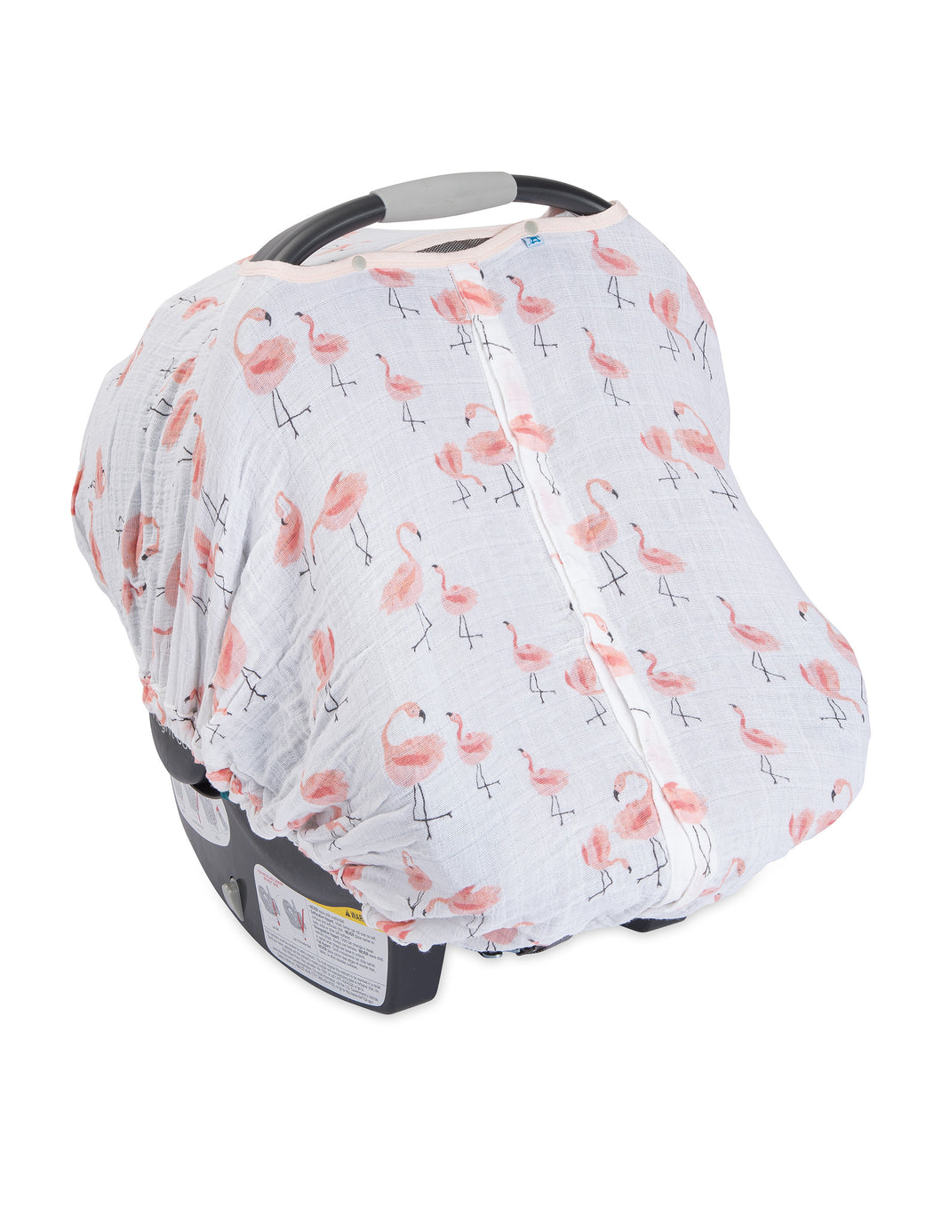 Cotton Muslin Car Seat Canopy - Pink Ladies