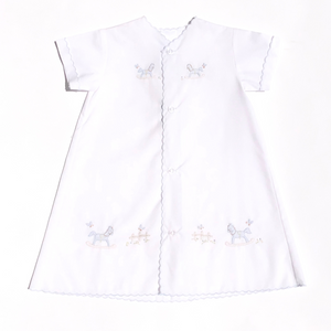Boys Day Gown with Rocking Horse