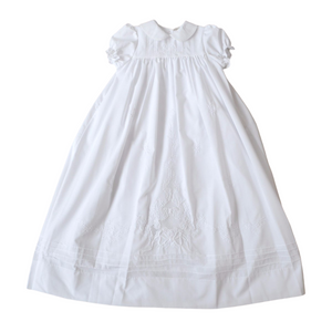 Girls Christening Gown With Slip And Bonnet