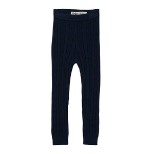 Navy Cable Knit Leggings