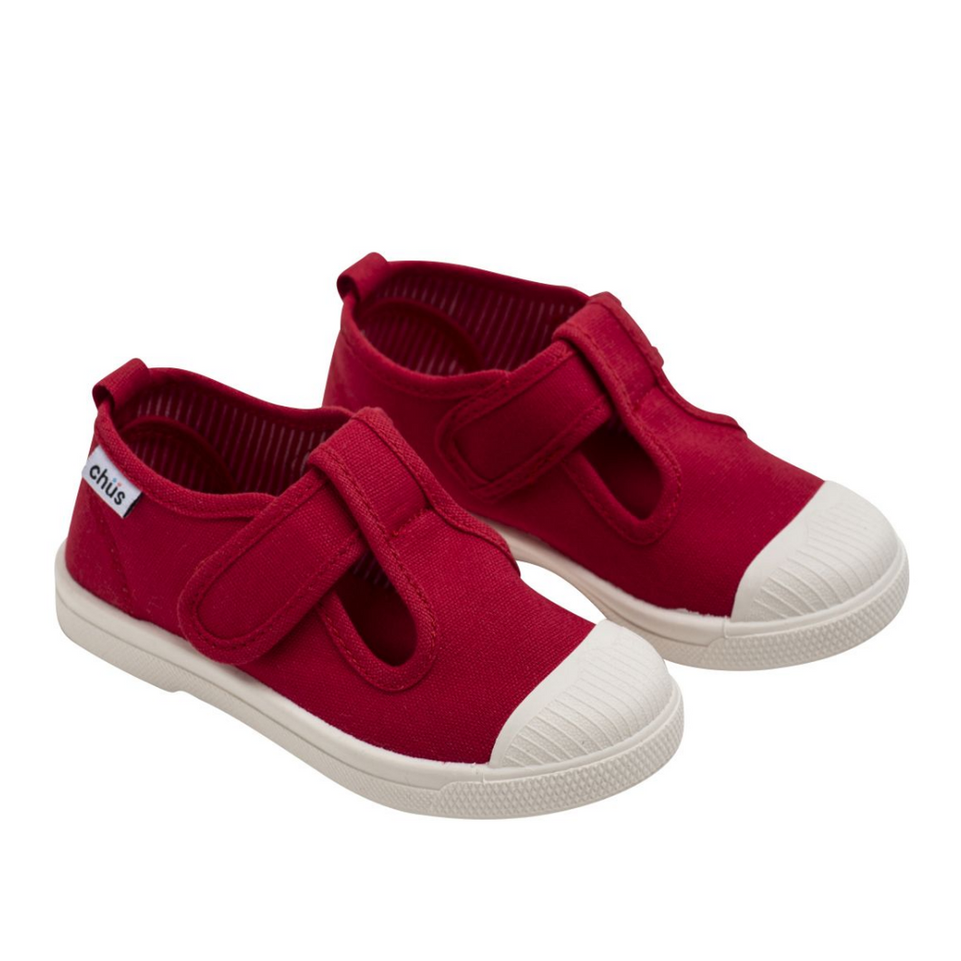 Red Chris T-Strap Shoe