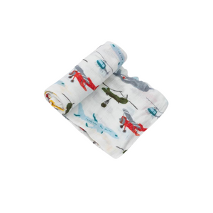 Deluxe Muslin Swaddle - Air Show