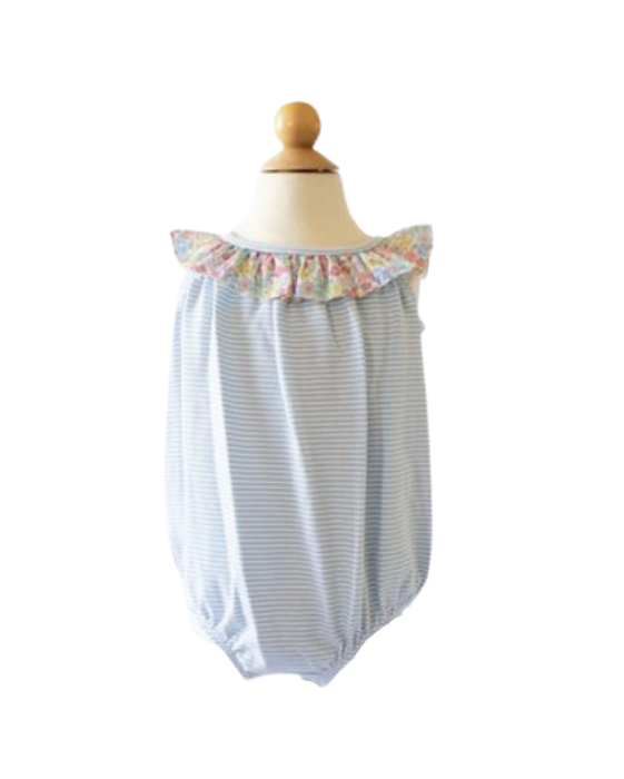 Knit Bubble - Blue Candy Stripe