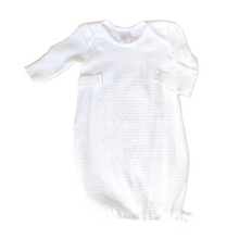 Load image into Gallery viewer, Long Sleeve Shoulder Gown With French Eyelet Tab
