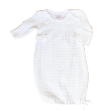 Load image into Gallery viewer, Long Sleeve Shoulder Gown With French Eyelet Tab
