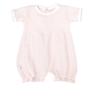 Short Sleeve Pink With White Trim Bubble