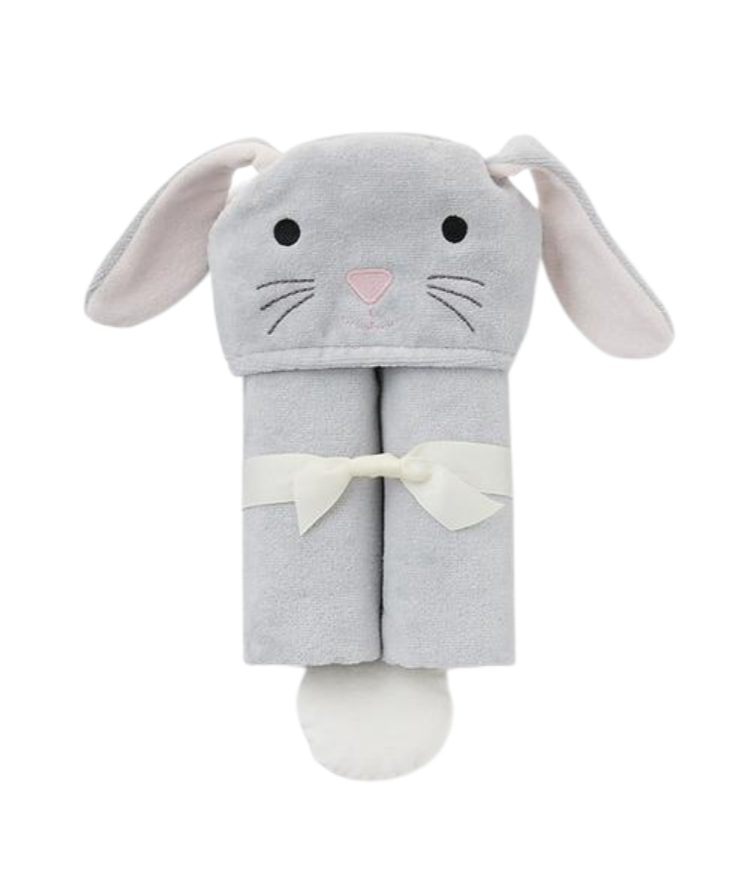 Gray Bunny Bath Wrap