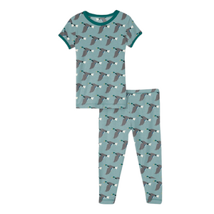 Jade Mallard Duck Short Sleeve Pajama Set