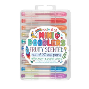 Mini Doodlers Fruity Scented Gel Pens - Set Of 20