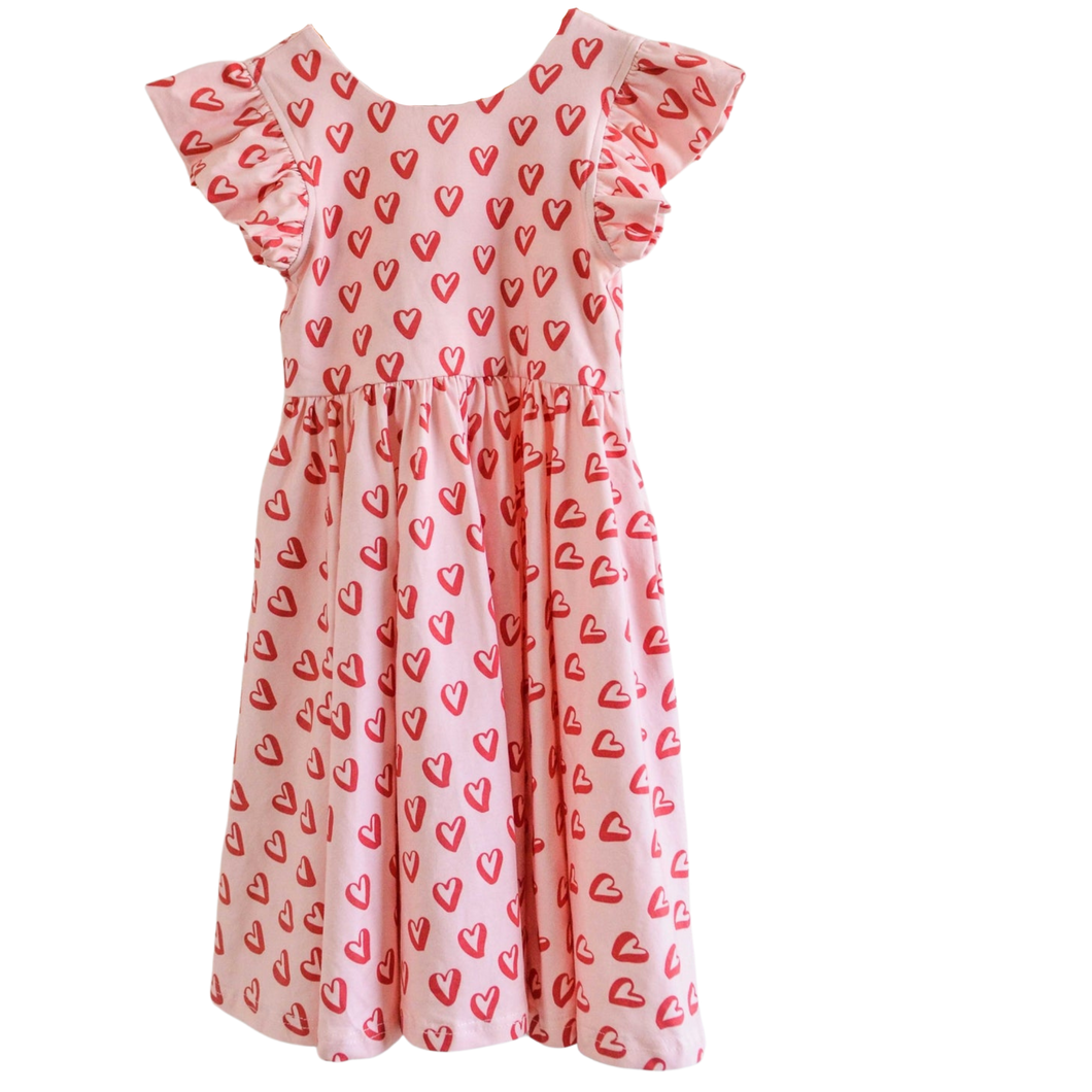 Olivia Dress - Happy Hearts