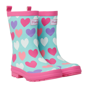 Colourful Hearts Matte Rain Boots