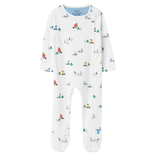 Load image into Gallery viewer, Organic Cotton River Bank Zippy Footie
