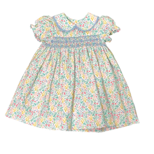 Load image into Gallery viewer, Smocked Day Dress - Fieldstone Floral
