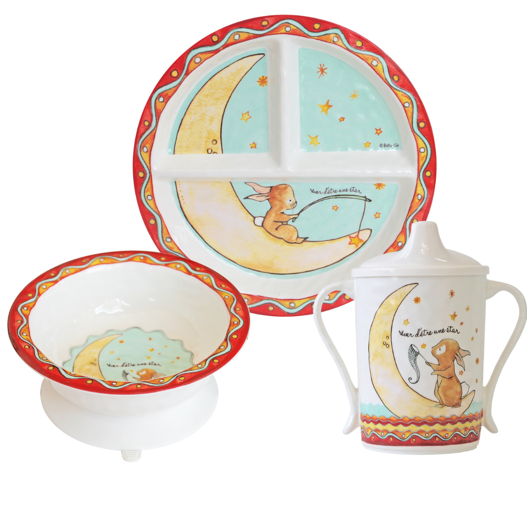 Wish On A Star 3 Piece Dish Set