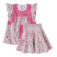 Load image into Gallery viewer, Rosalee Pink Floral Two Piece Set
