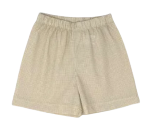 Khaki Mini Gingham Stewart Short