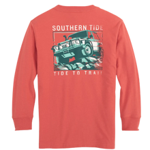 Load image into Gallery viewer, Heather Mineral Red Skipjack Long Sleeve Tee
