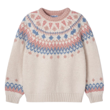 Load image into Gallery viewer, Pink Jacquard Sweater
